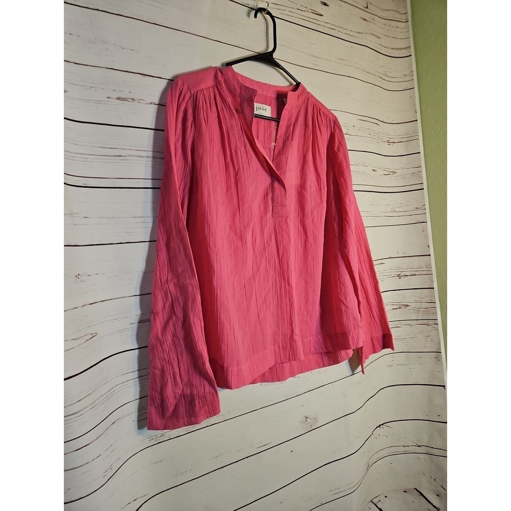 Joie Phlox Pink LONG sleeves BLOUSE Size MEDIUM - Picture 4 of 8